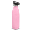 Pale Pink Push Button Powder Coated Vacuum Bottles
